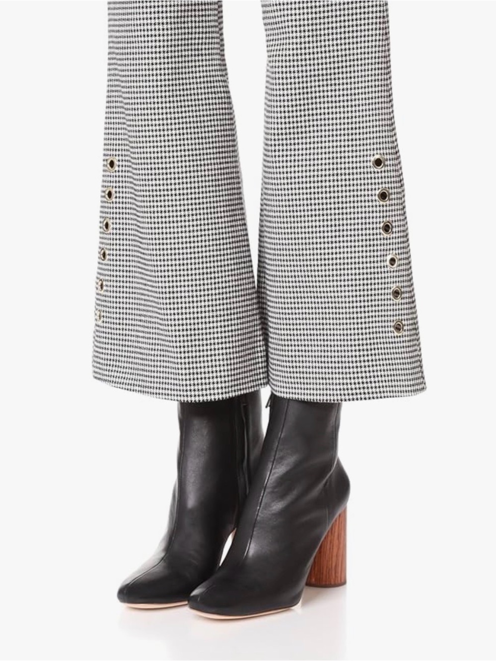 Loeffler Randall womens Wilder (Nappa Leather Boot) with Wood heel - Picture 4 of 5